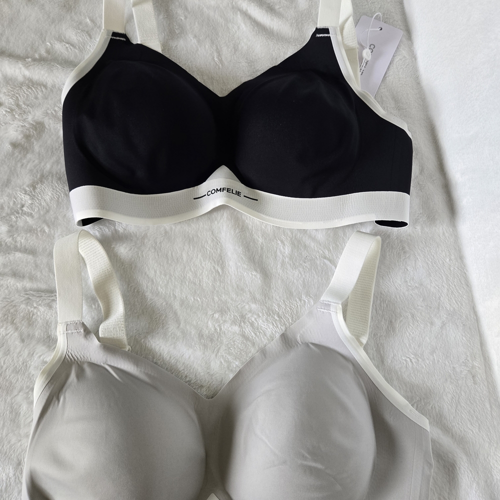 Women's Black and Gray Bras